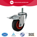 Threaded Stem Swivel Medium Duty Rubber Caster